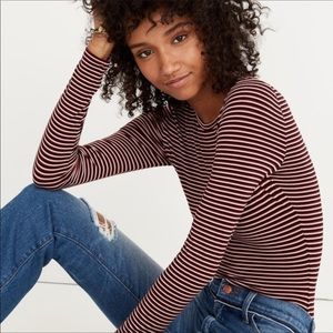 Madewell Striped Crewneck Bodysuit